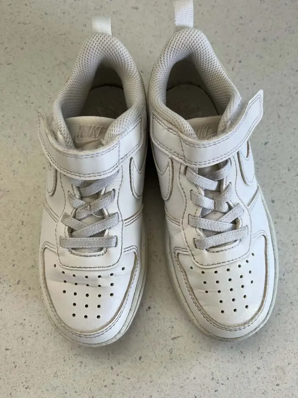 Nike Court Borough Low 2 White Kids Sneakers Size 11C